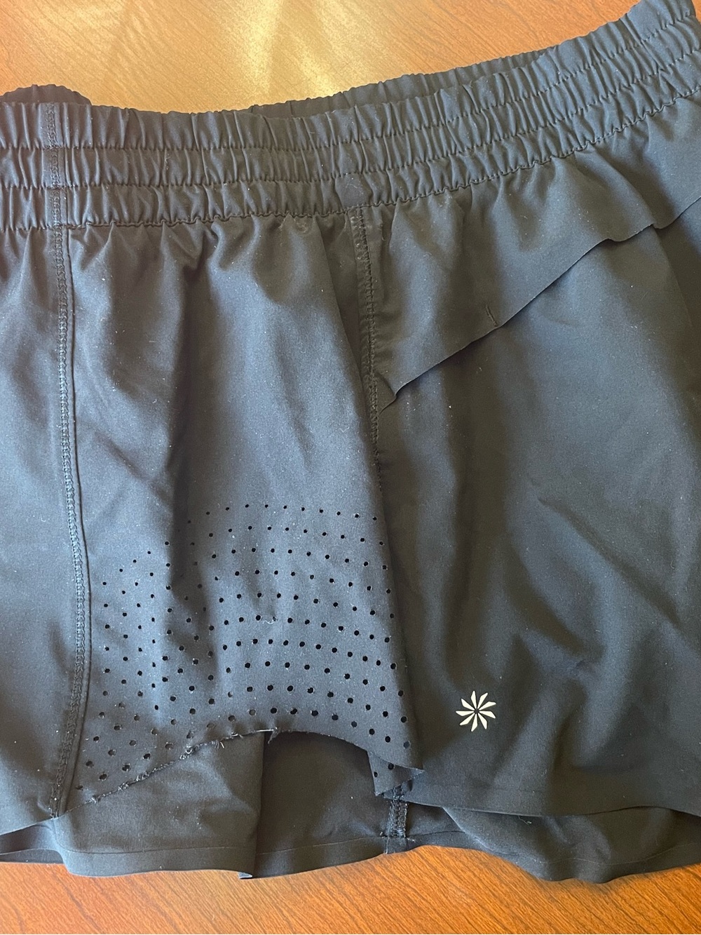 Athleta Black Women's Athletic Shorts - Elastic Waistband - Picture 4 of 4